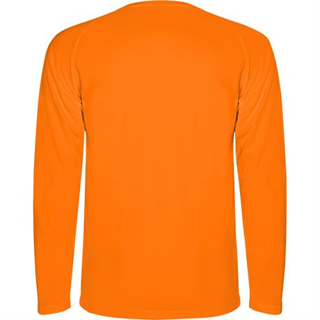 Спортивная футболка MONTECARLO L/S мужская, ФЛУОРЕСЦЕНТНЫЙ ОРАНЖЕВЫЙ XL