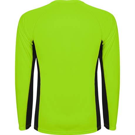 Спортивная футболка SHANGHAI L/S мужская, ФЛУОРЕСЦЕНТНЫЙ ЗЕЛЕНЫЙ/ЧЕРНЫЙ XL