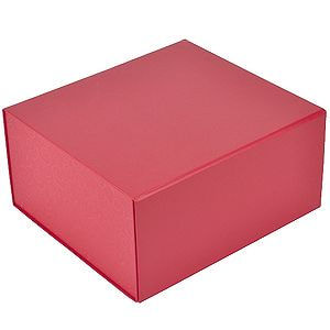Упаковка подарочная, коробка складная размер 22 x 20 x 11 см, ярко-красный