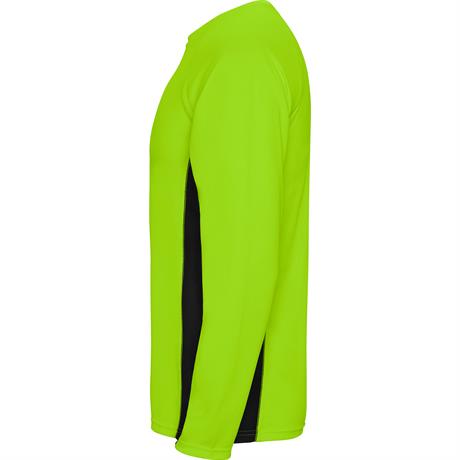 Спортивная футболка SHANGHAI L/S мужская, ФЛУОРЕСЦЕНТНЫЙ ЗЕЛЕНЫЙ/ЧЕРНЫЙ XL