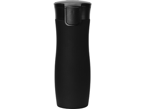 Вакуумная термокружка с кнопкой Streamline, Waterline, soft-touch, черный