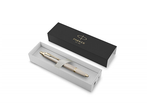 Шариковая ручка Parker IM Professionals Monochrome Champagne, стержень:M, цвет чернил: blue, в подарочной упаковке.