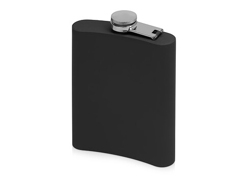 Фляжка 240 мл Remarque soft touch, 304 сталь, черный