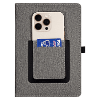 Ежедневник  Smart Wallet Cambric  A5, серый, недатированный, в твердой обложке с поролоном