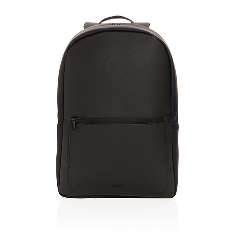 Рюкзак для ноутбука Swiss Peak Deluxe из экокожи (без ПВХ), черный