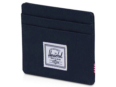 Herschel Charlie держатель для карт с RFID-защитой из переработанного материала - темно - синий navy