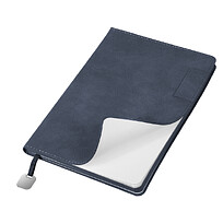 Eжедневник Flexy Tenero Suede A5, синий, недатированный, в гибкой обложке с петлей для ручки