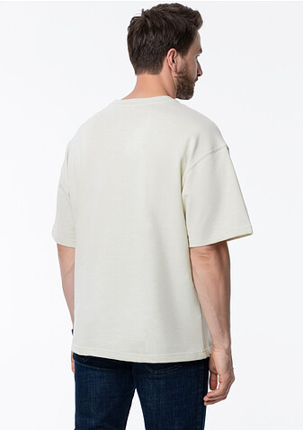 Футболка унисекс оверсайз STAN хлопок/полиэстер 260, 40, Молочный,  (11)  (44/XS)