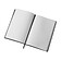 Блокнот C1 софт-тач, гибкая обложка, 128 листов, черный