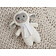 Мягкая игрушка Beastie Toys, овечка с белым шарфом