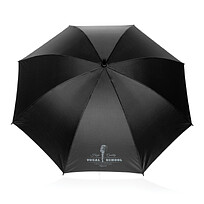 Ультралегкий зонт-трость Swiss Peak из rPET Aware™, d112 см, черный