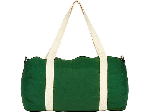 Хлопковая сумка Barrel Duffel, зеленый/бежевый