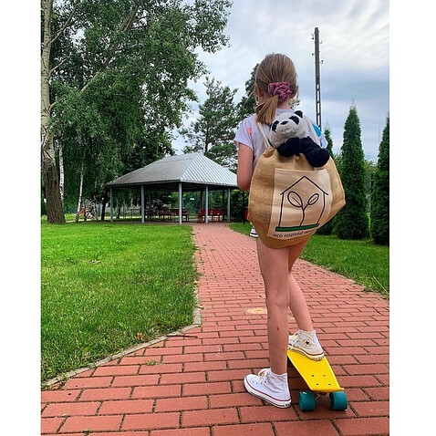 Рюкзак Eco-Pure из джута, коричневый