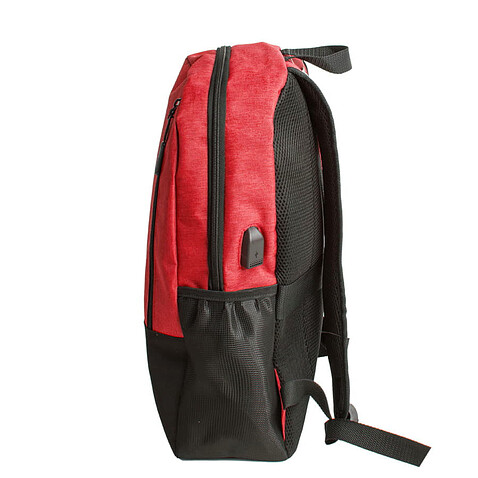 Рюкзак водостойкий  PULL , красный/чёрный, 45 x 28 x 11 см, 100% полиэстер 300D+600D