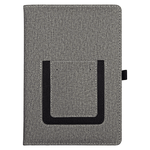 Ежедневник  Smart Wallet Cambric  A5, серый, недатированный, в твердой обложке с поролоном