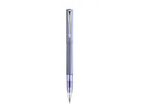 Перьевая ручка Parker Vector XL Silver Blue CT, цвет чернил blue, перо: F/M, в подарочной упаковке.