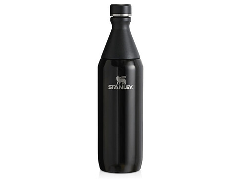 Бутылка для воды Stanley All Day Slim объемом 600 мл - черный глянцевый