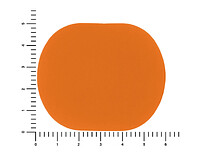 ПАТЧ ОВАЛ soft-touch (оранжевый ) 6,0 х 5,0 см