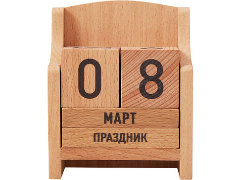 Вечный календарь из бука