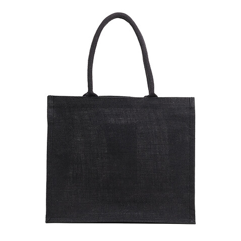 Джутовая сумка-шоппер Nice Shopper, черная
