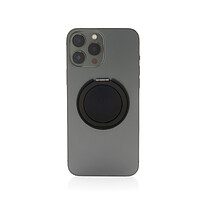 Магнитный держатель для телефона Terra Magnetic из переработанного пластика и алюминия RCS, серый