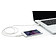 Кабель «2 в 1» с лицензированным MFi разъемом Apple Lightning, белый