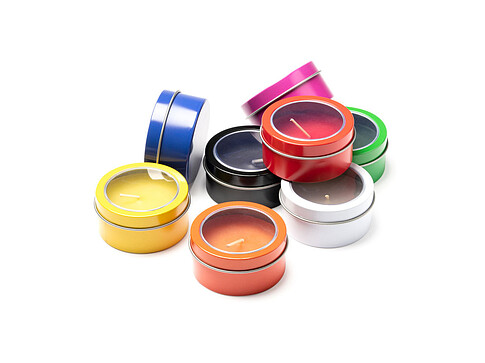 Ароматическая свеча FLAKE с запахом ванили, красный