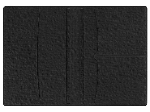 Обложка для паспорта с RFID защитой отделений для пластиковых карт Favor, черная