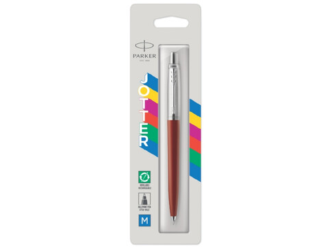 Шариковая ручка Parker Jotter Originals K60 Red CT стержень:M, цвет чернил: blue. в БЛИСТЕРЕ