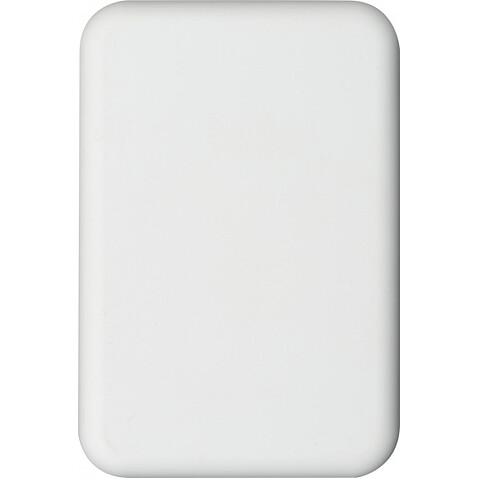 Внешний аккумулятор Wels, 5000 mAh с беспроводной зарядкой, белый