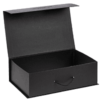 Подарочная коробка, размер 39*26,3*11 см, Solution Prestige Big Case Soft с магнитным клапаном и ручкой , черная
