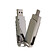 USB-флешка на 16 Гб поворотный механизм 2 в 1, c дополнительным разъемом Type-C с одноцветным металлическим клипом, серый
