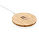 Круглая док-станция Bamboo FSC® для беспроводной зарядки, 5 Вт, коричневый