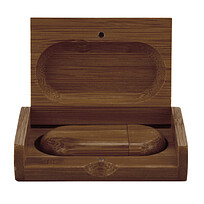 Флеш накопитель USB 2.0 Maple BOX в футляре, орех, дерево/дерево, 32 Gb