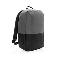 Антикражный рюкзак для ноутбука Swiss Peak с RFID-защитой из rPET AWARE™, 15,6’’, серый