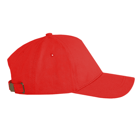 Бейсболка STAN 5 клиньев хлопок 260, 12, Красный,  (14)  (56-58/ONE SIZE)
