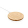 Круглая док-станция Bamboo FSC® для беспроводной зарядки, 5 Вт, коричневый