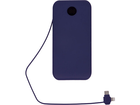 Внешний беспроводной аккумулятор с подсветкой лого Astro, 10000 mAh, темно-синий