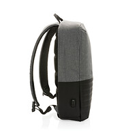 Антикражный рюкзак для ноутбука Swiss Peak с RFID-защитой из rPET AWARE™, 15,6’’, серый