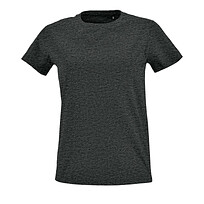 Футболка женская Imperial Fit Women, черный меланж, S