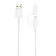 Кабель «2 в 1» с лицензированным MFi разъемом Apple Lightning, белый