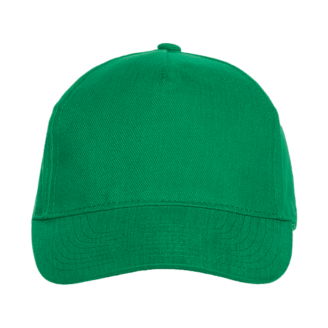 Бейсболка STAN 5 клиньев хлопок 280, 11, Зелёный,  (30/1)  (56-58/ONE SIZE)