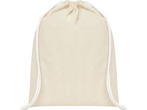 Рюкзак со шнурком Tenes из хлопка плотностью 140 г/м2, natural