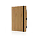 Блокнот с вечным карандашом Bamboo FSC®, коричневый