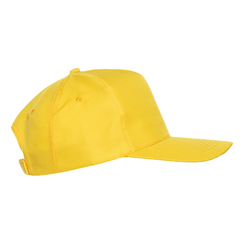 Бейсболка STAN 5 клиньев полиэстер 150, 10P, Жёлтый,  (12/1)  (56-58/ONE SIZE)