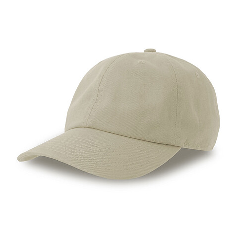 Бейсболка DAD HAT-S, 6 клиньев, металлическая застежка, бежевый