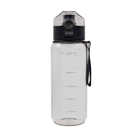 Тритановая бутыль H2O, 680 мл, черная