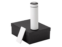 Подарочный набор с термосом и повербанком С1, белый, 5000 mAh