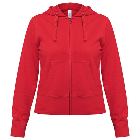 Толстовка женская Hooded Full Zip красная
