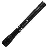 Фонарь телескопический Tools Flashlight, с магнитом, черный